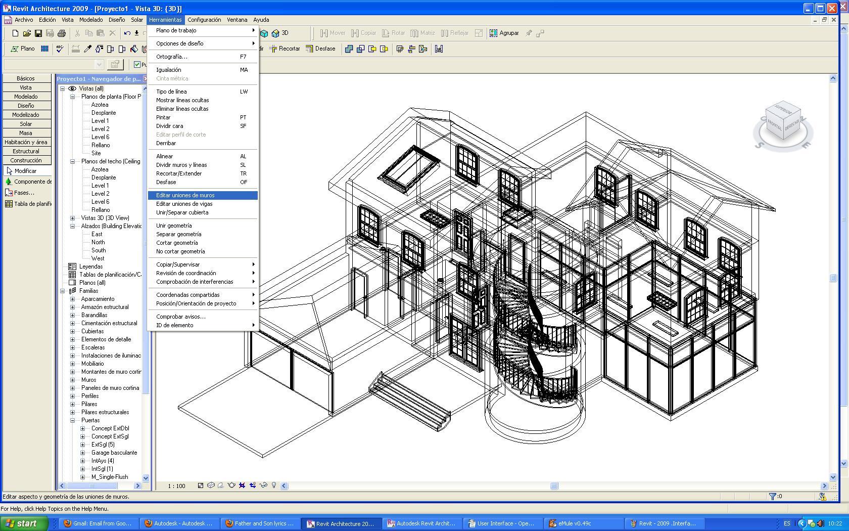 Revit Интерфейс программы